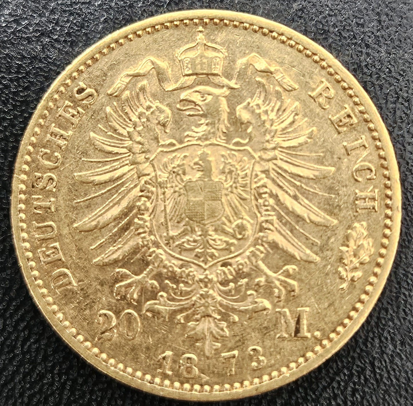 20 Mark Kaiserreich Württemberg Karl 1873 F