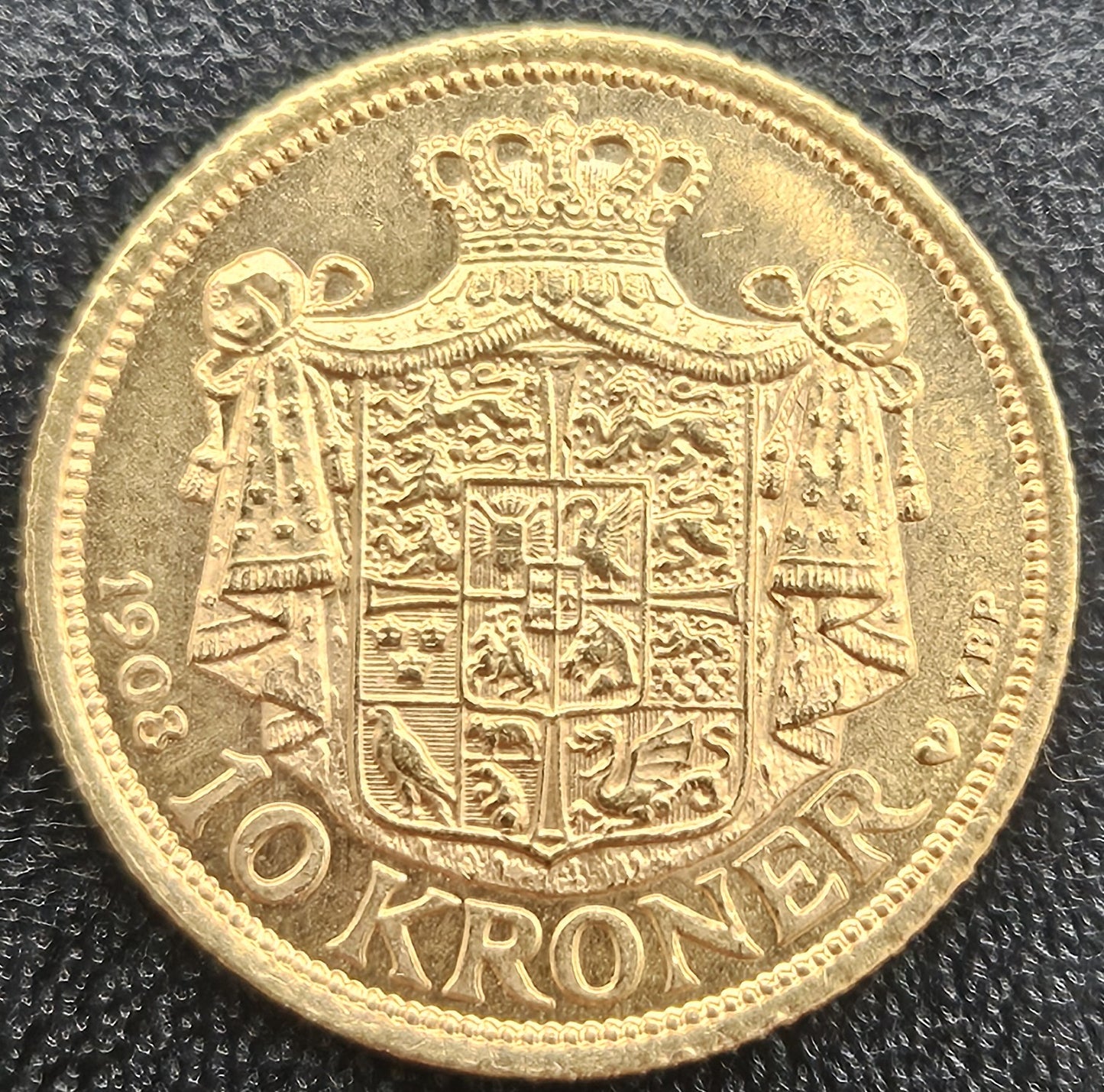 10 Kroner Dänemark Frederik VIII 1908 VBP