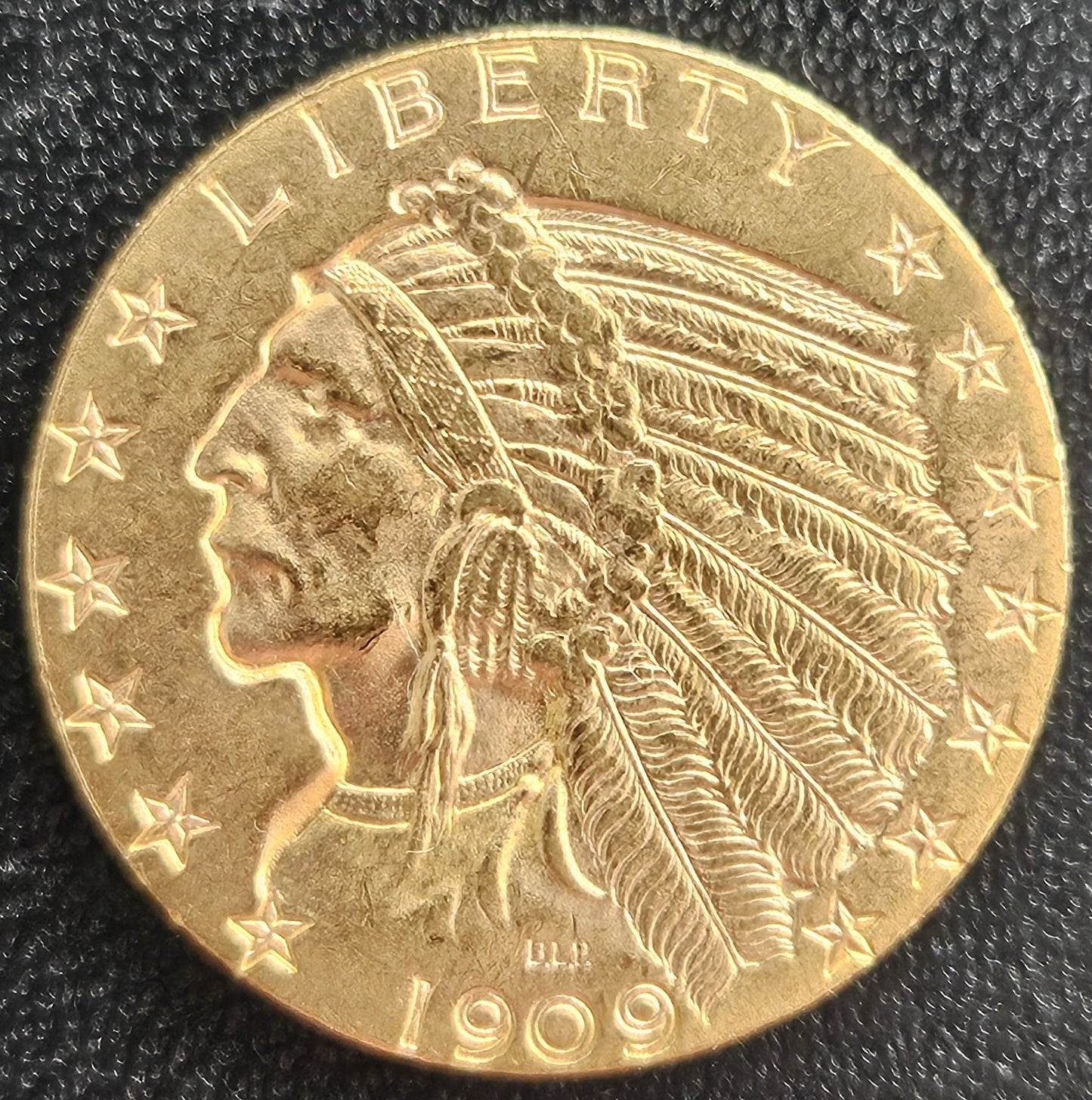 5 Dollar Amerika Indian Head 1909 D