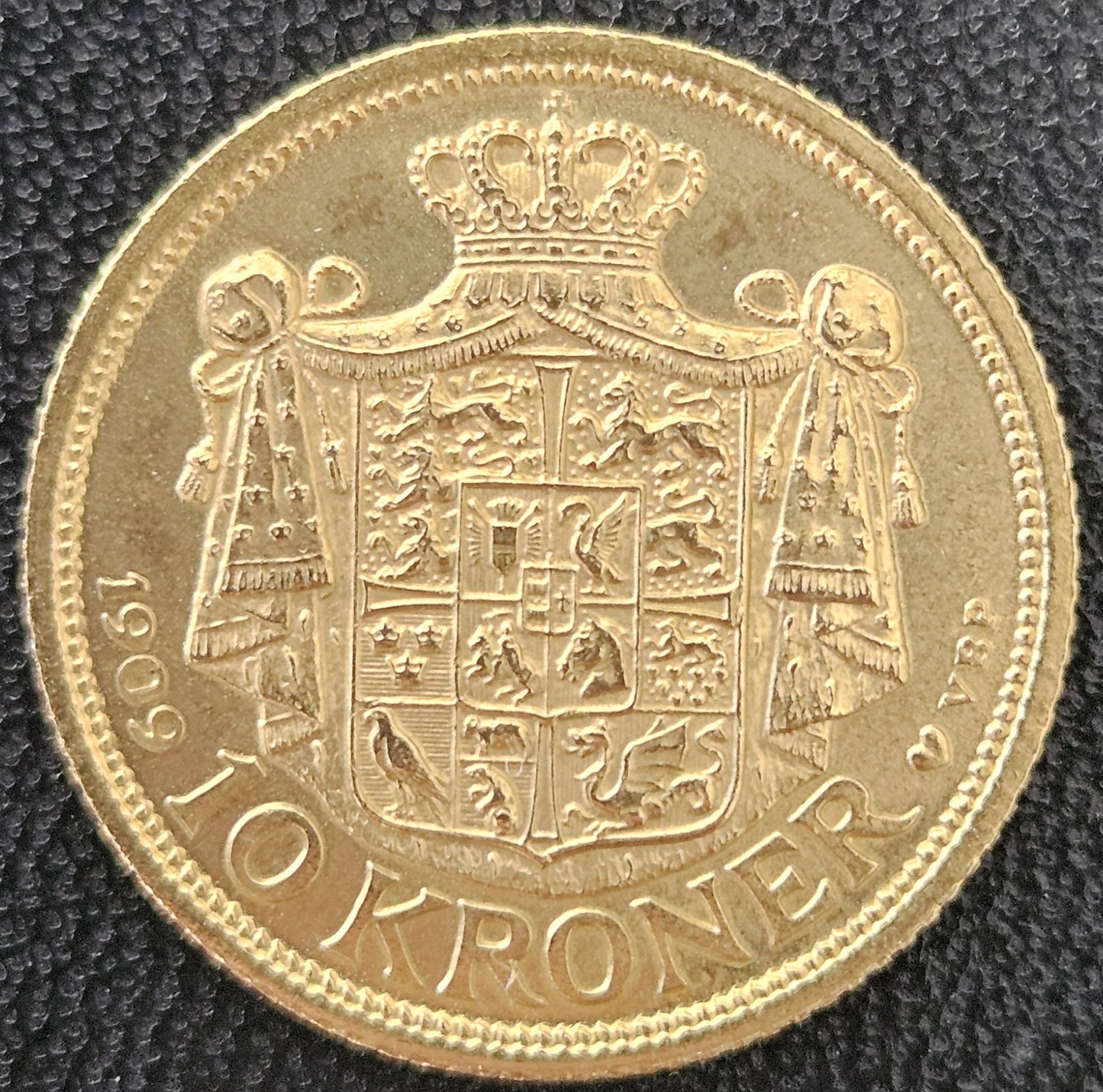 10 Kroner Dänemark Frederik VIII 1909