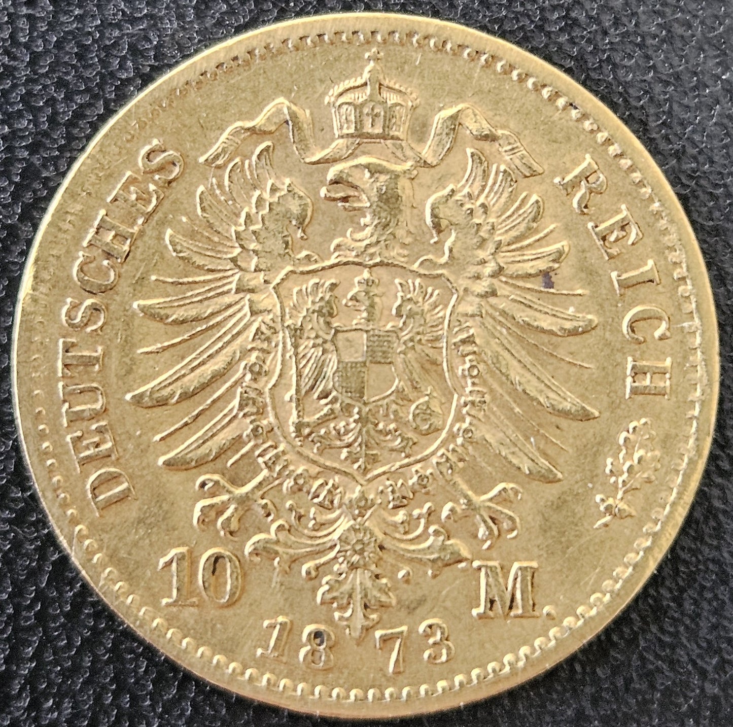 10 Mark Sachsen Johann I 1873 E