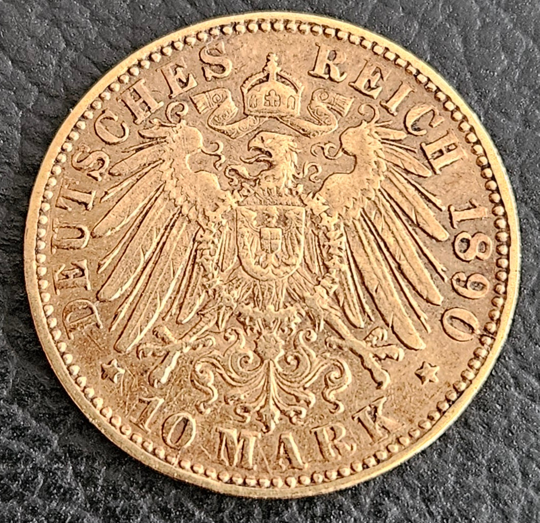 10 Mark Bayern Otto 1890 D