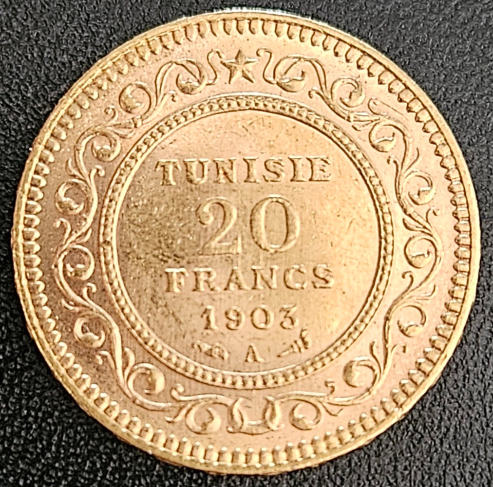 20 Francs Tunesien Muhammad IV 1903