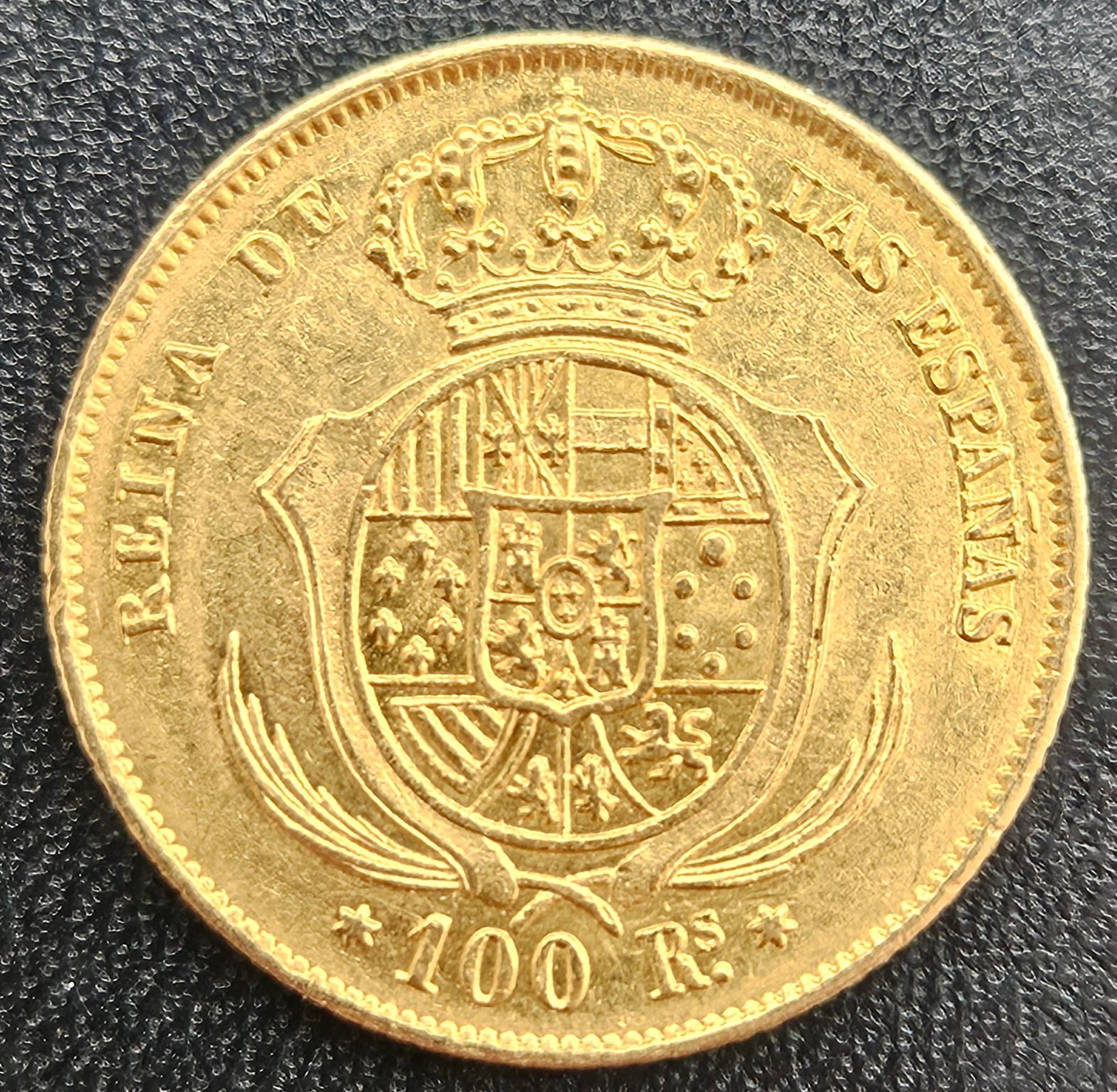 100 Reales Spanien Isabel II 1861 Madrid