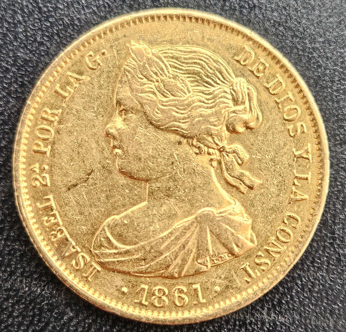 100 Reales Spanien Isabel II 1861 Madrid