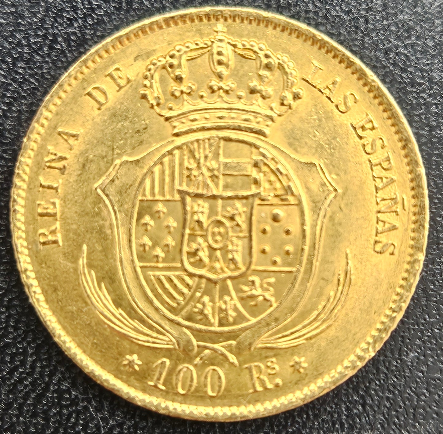 100 Reales Spanien Isabel II 1862 Madrid