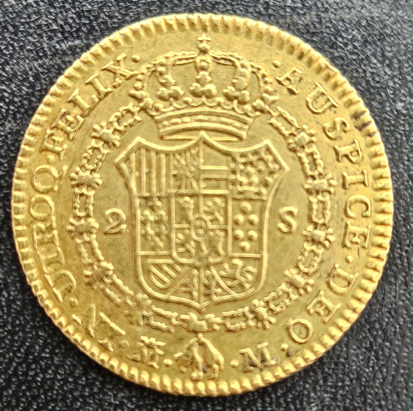 2 Escudos Spanien Charles III 1788 MM