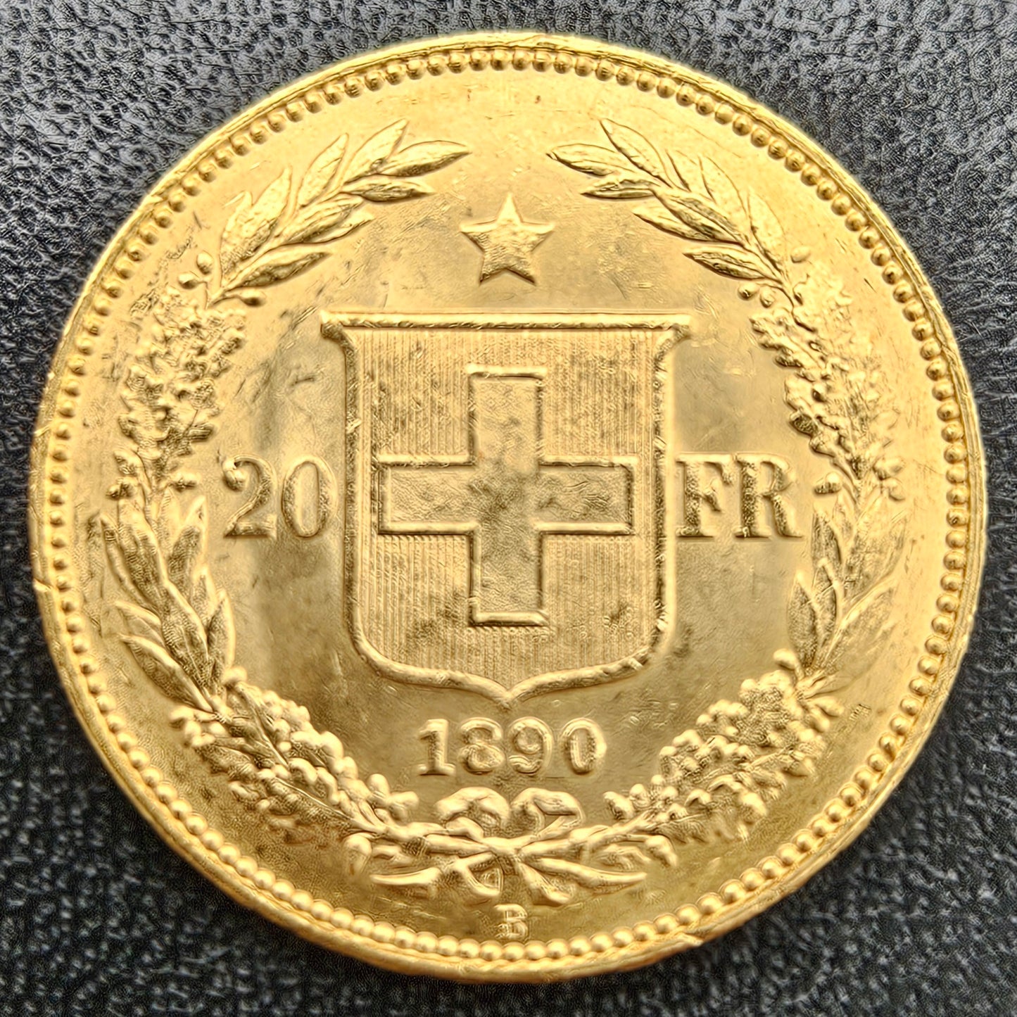 20 Franken Schweiz  Helvetia / Vreneli 1890 B