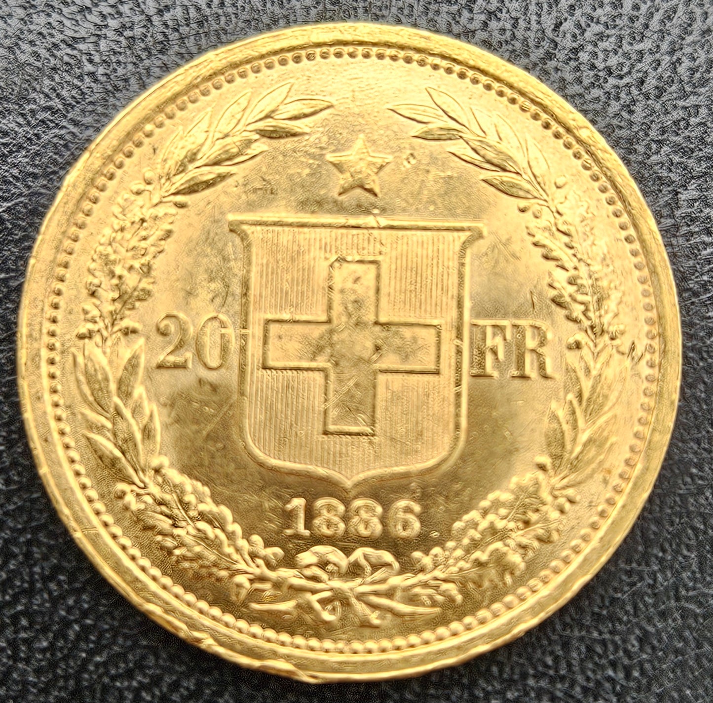 20 Franken Schweiz  Helvetia / Vreneli 1886 B