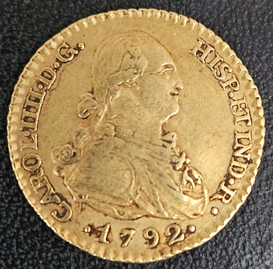 1 Escudo Spanien Charles IV 1792 MMF