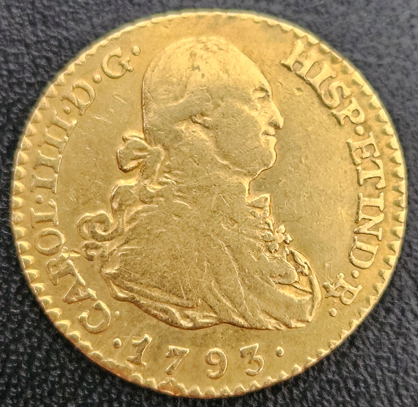 1 Escudo Spanien Charles IV 1793 MMF