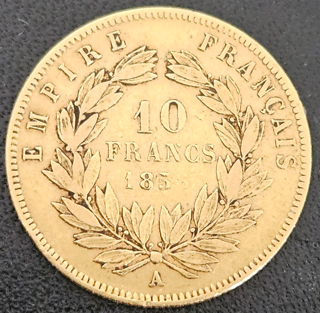 10 Francs Napoleon 1856 A