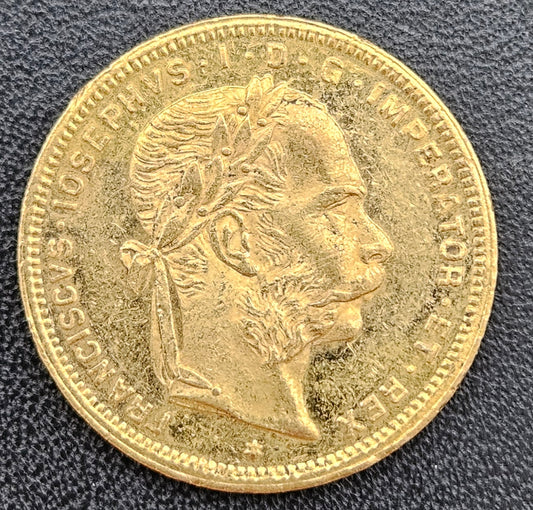 8 Florin Österreich Ungarn Franz Joseph 1888