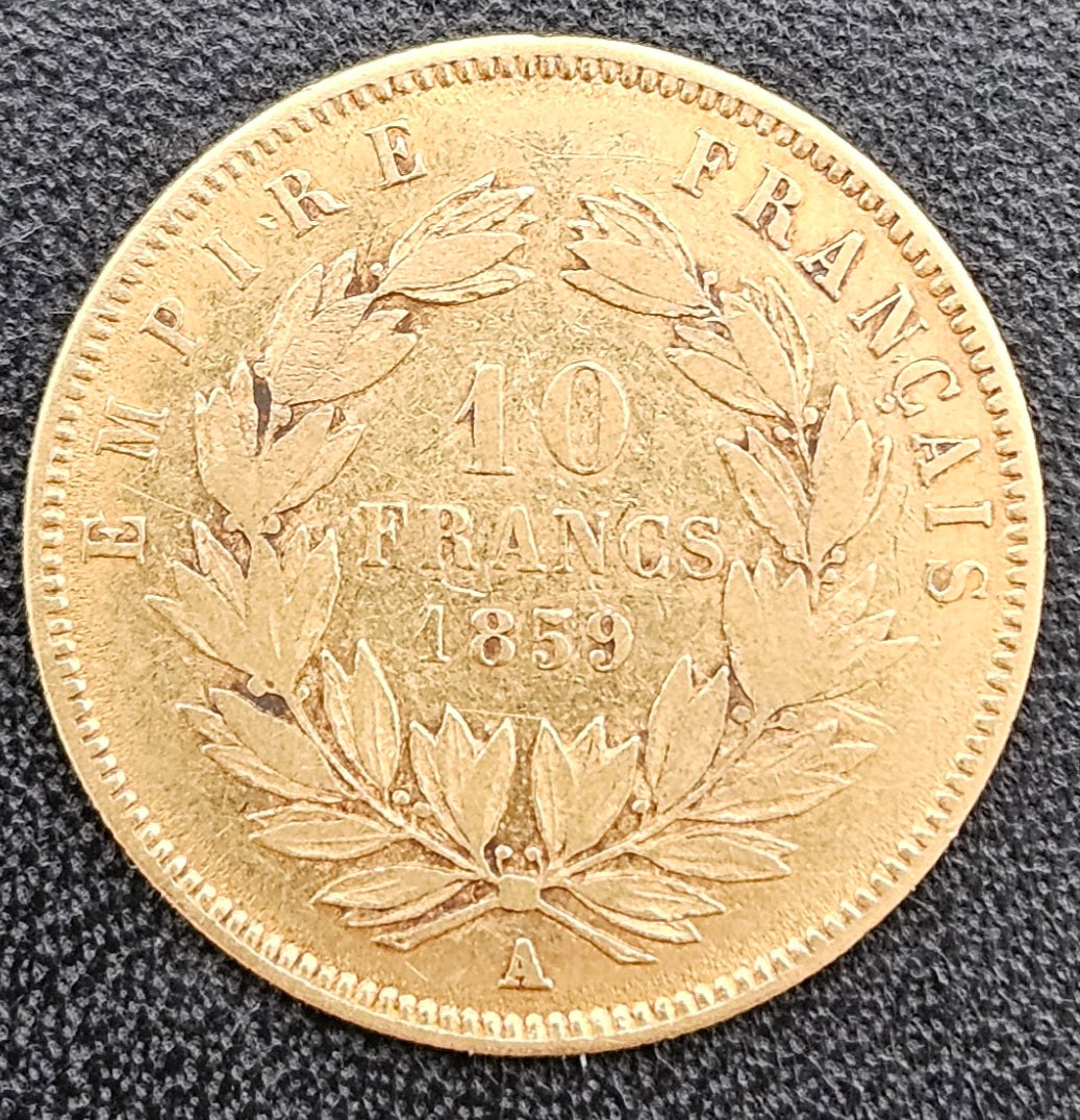 10 Francs Napoleon 1859 A