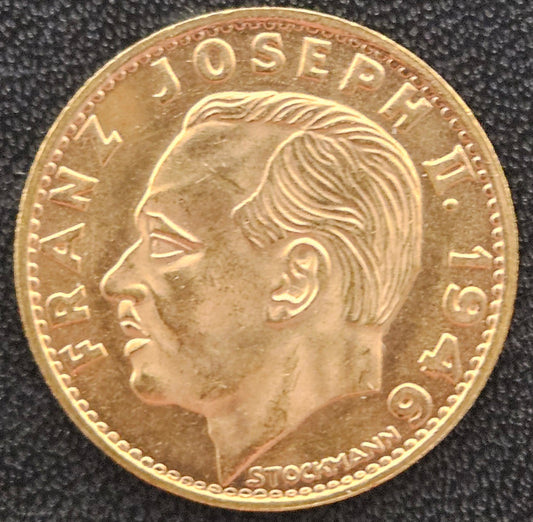 10 Franken Liechtenstein 1946 Franz Joseph II