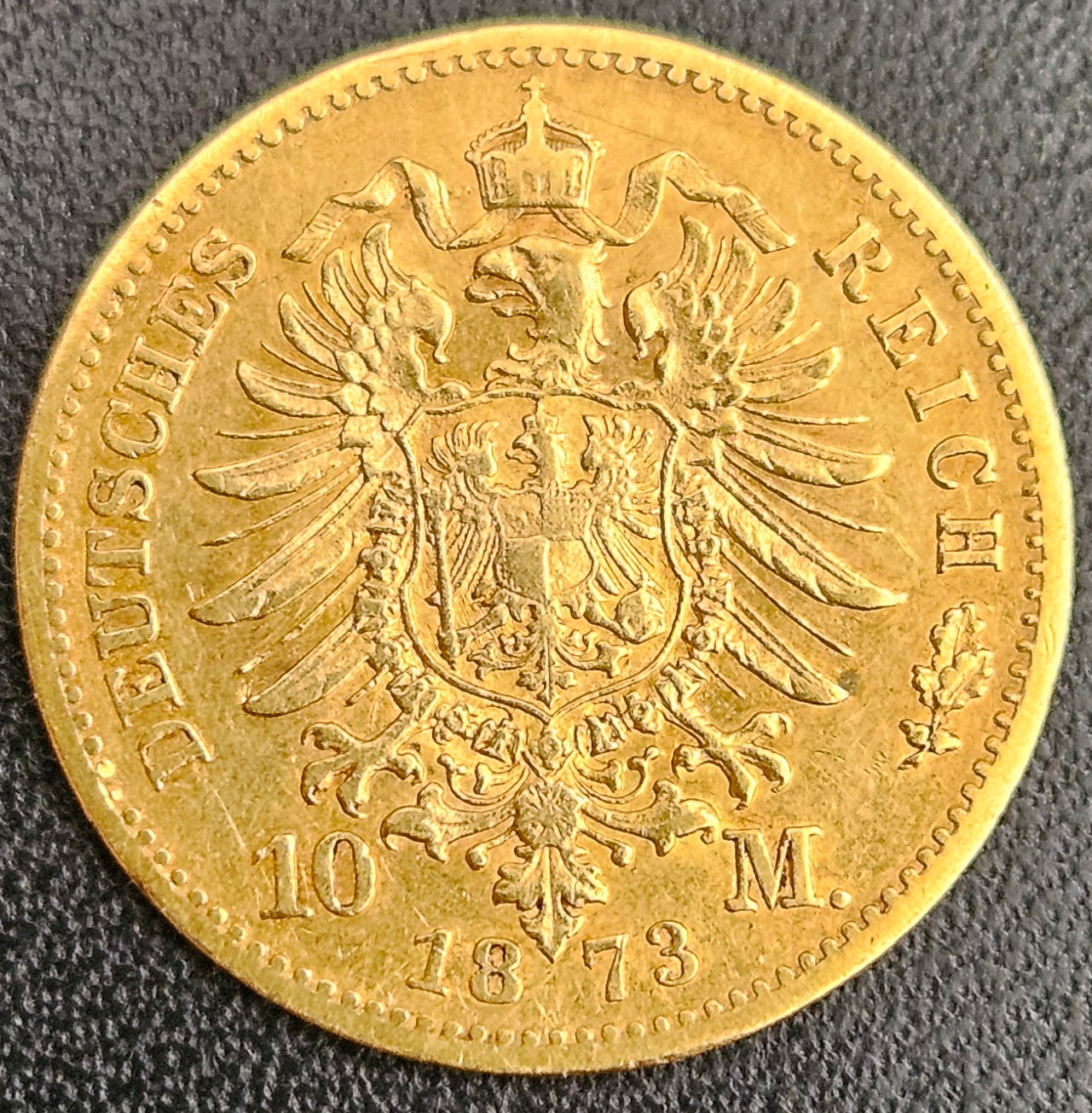 10 Mark Sachsen Johann I 1873 E