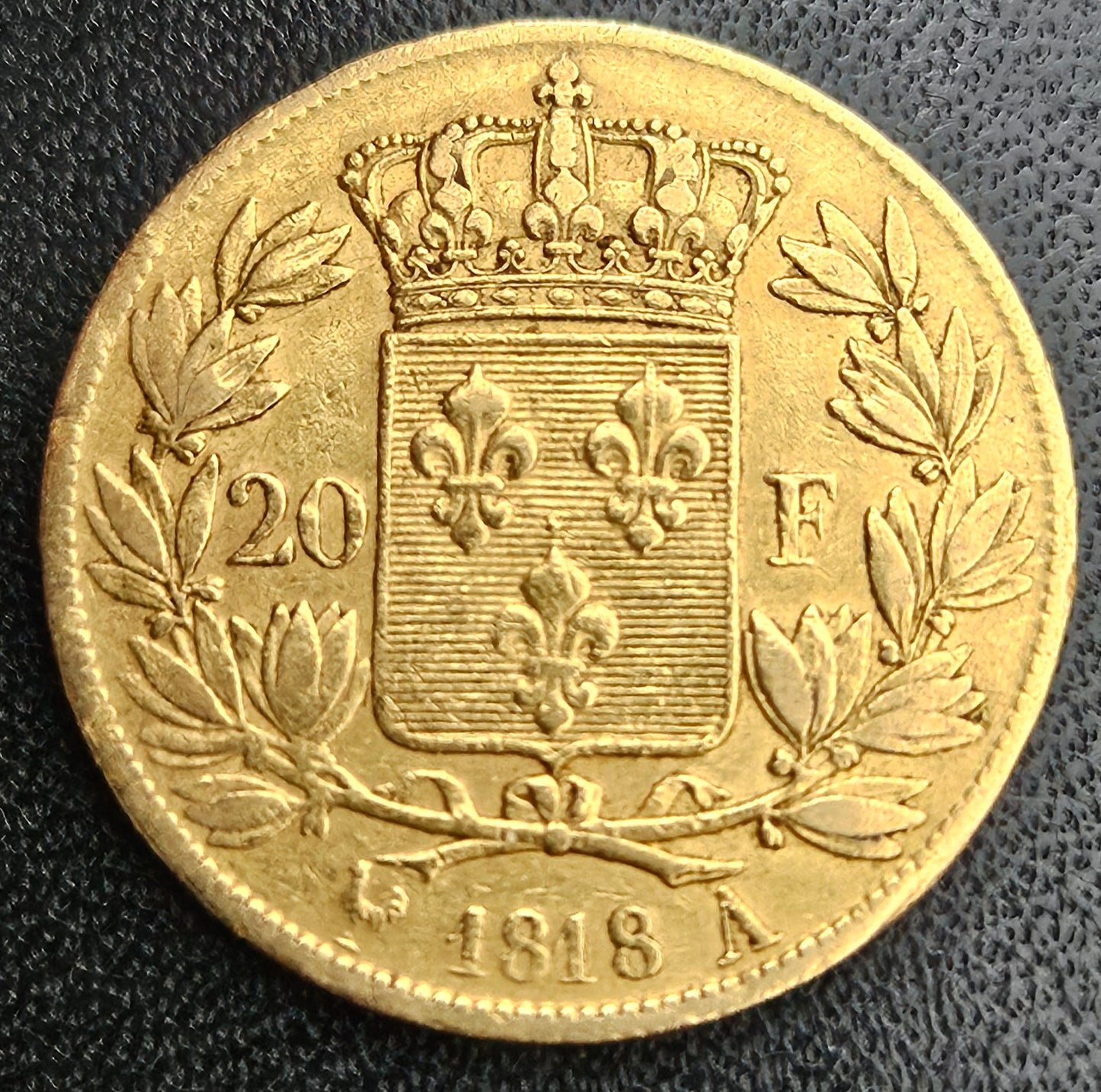 20 Francs Frankreich Louis XVIII 1818 A