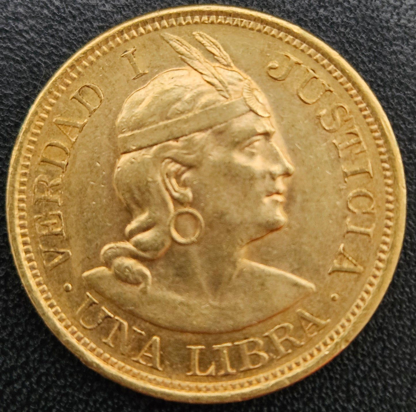 1 Libra Peru 1907