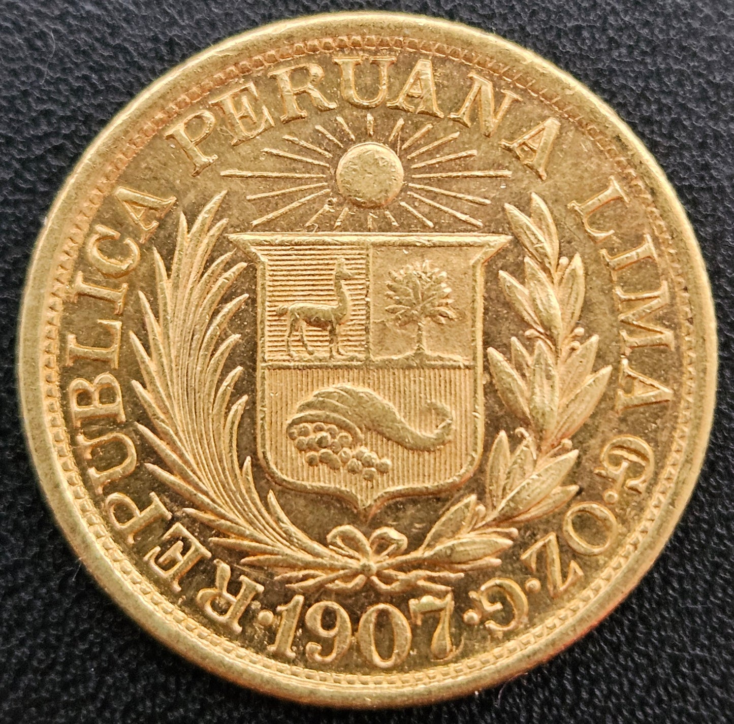 1 Libra Peru 1907