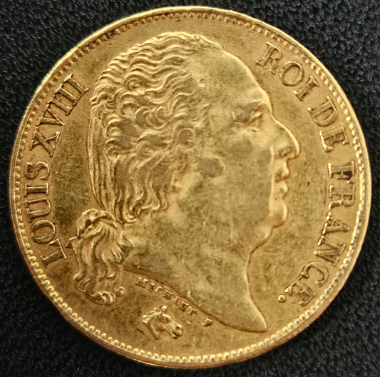 20 Francs Frankreich Louis XVIII 1817 A