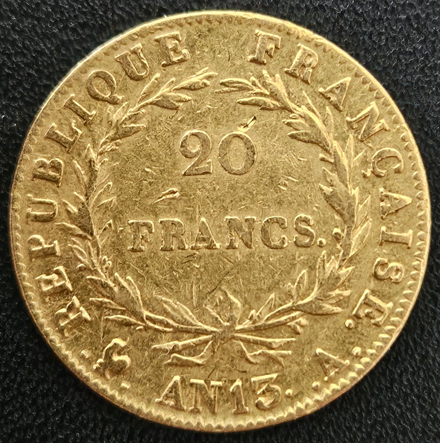 20 Francs Frankreich AN 13 A Napoleon I Empereur