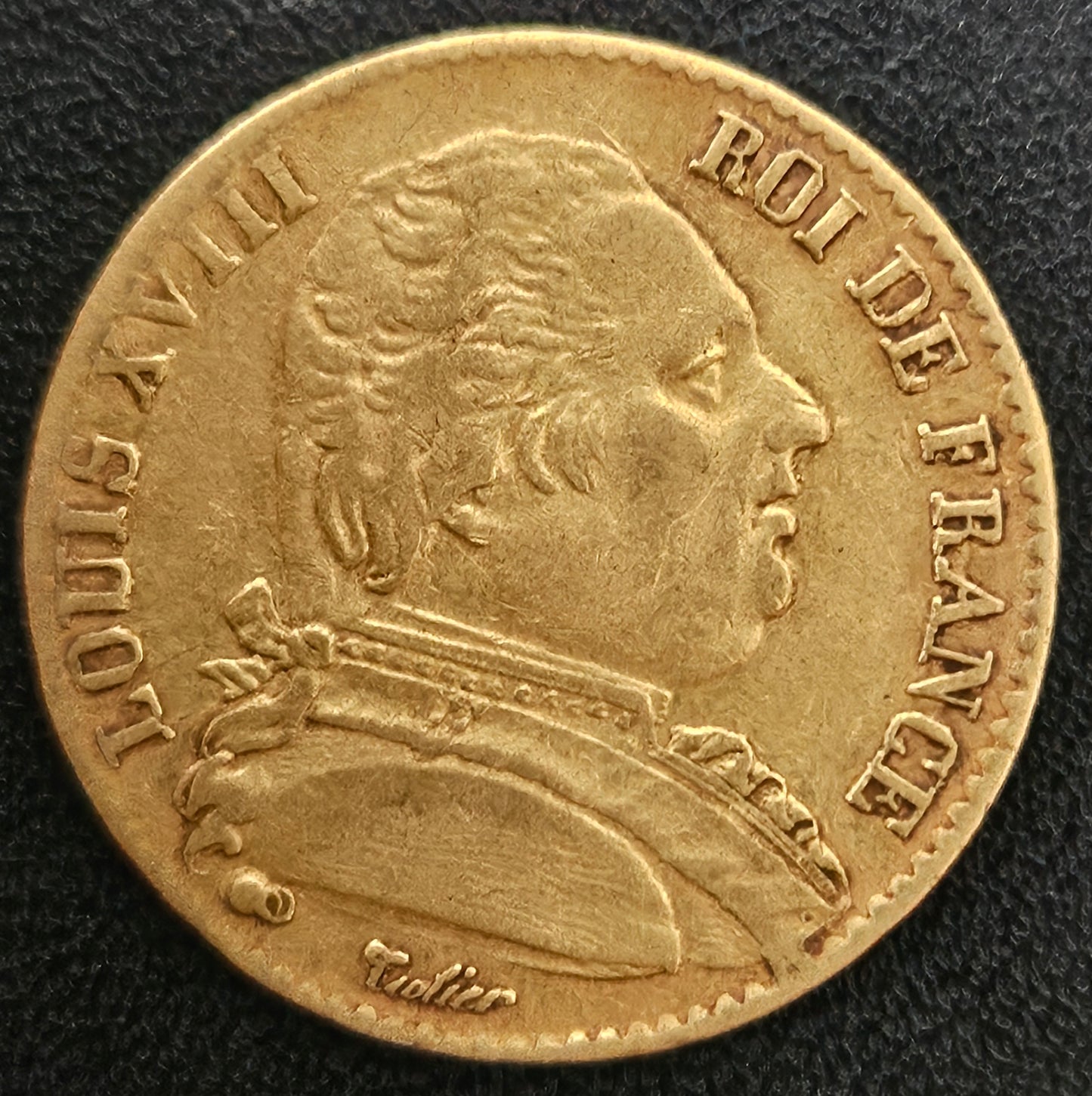 20 Francs Frankreich Louis XVIII 1815 W (Lille) - selten