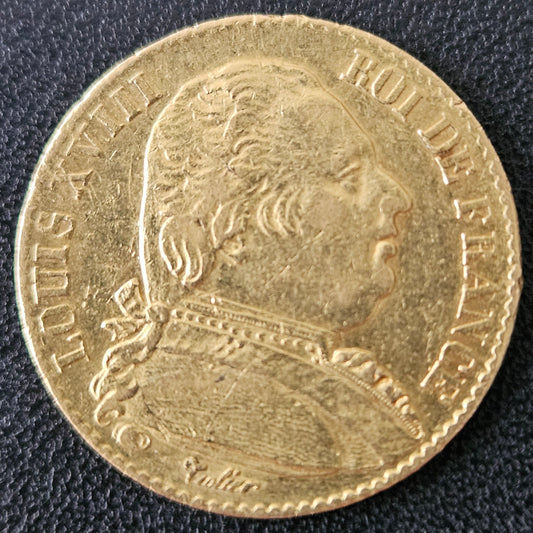 20 Francs Frankreich Louis XVIII 1815 A