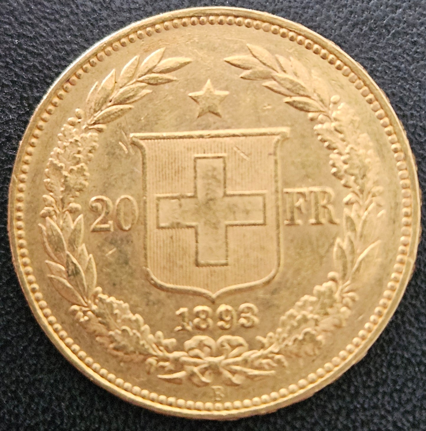 20 Franken Schweiz  Helvetia / Vreneli 1893 B