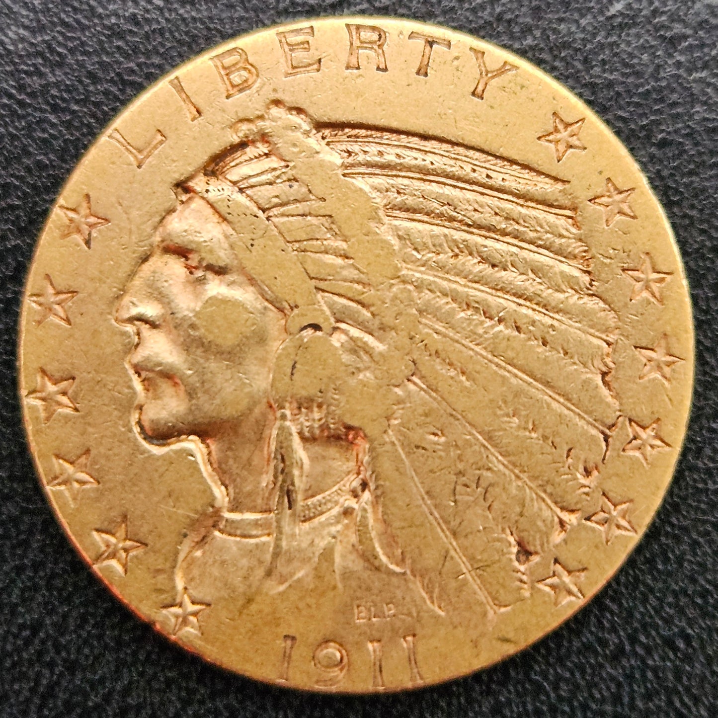 5 Dollar Amerika Indian Head 1911