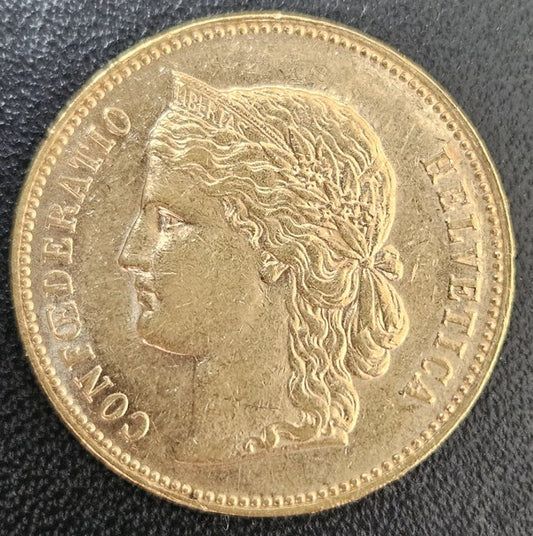 20 Franken Schweiz  Helvetia / Vreneli 1896 B