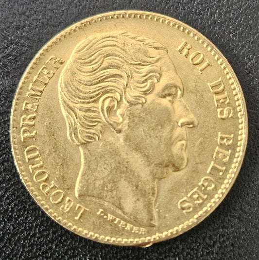 20 Francs Belgien Leopold I 1865 L.Wiener