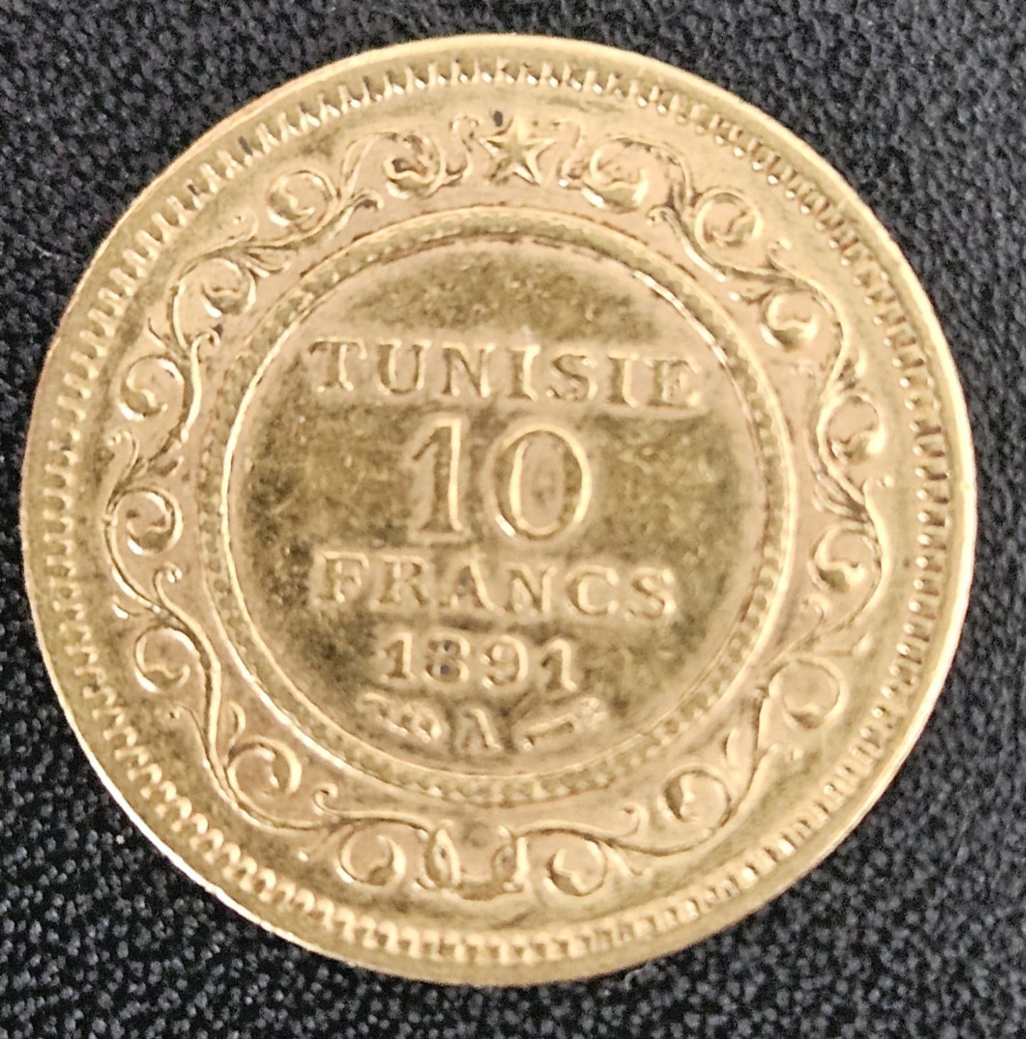10 Francs Tunesien 1891 A