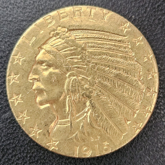 5 Dollar Amerika Indian Head 1915