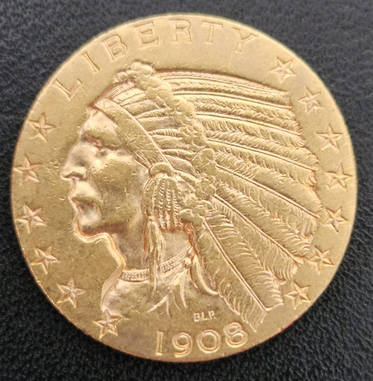 5 Dollar Amerika Indian Head 1908