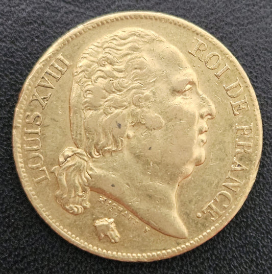 20 Francs Frankreich Louis XVIII 1820 A