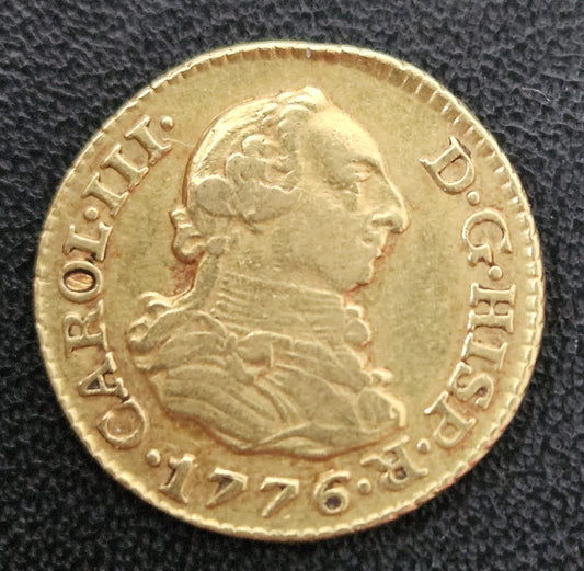 1/2 Escudo Spanien Charles III 1776 MPJ