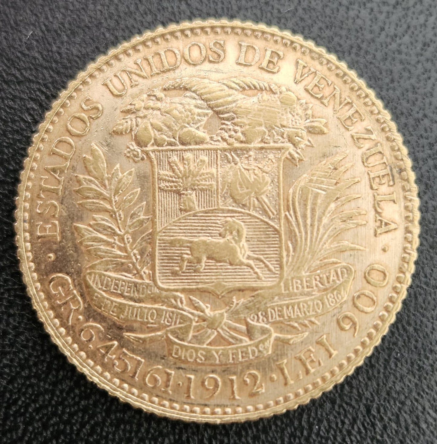 20 Bolivares Venezuela 1912