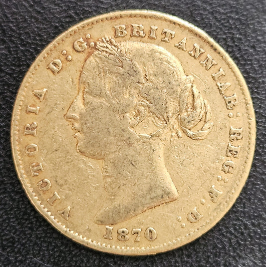 Sovereign 1870 AUSTRALIA Victoria Young Head