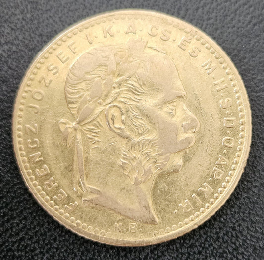 8 Forint Ungarn Franz Joseph 1881