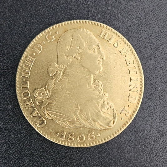 8 Escudos Mexcio Charles IV 1806 TH