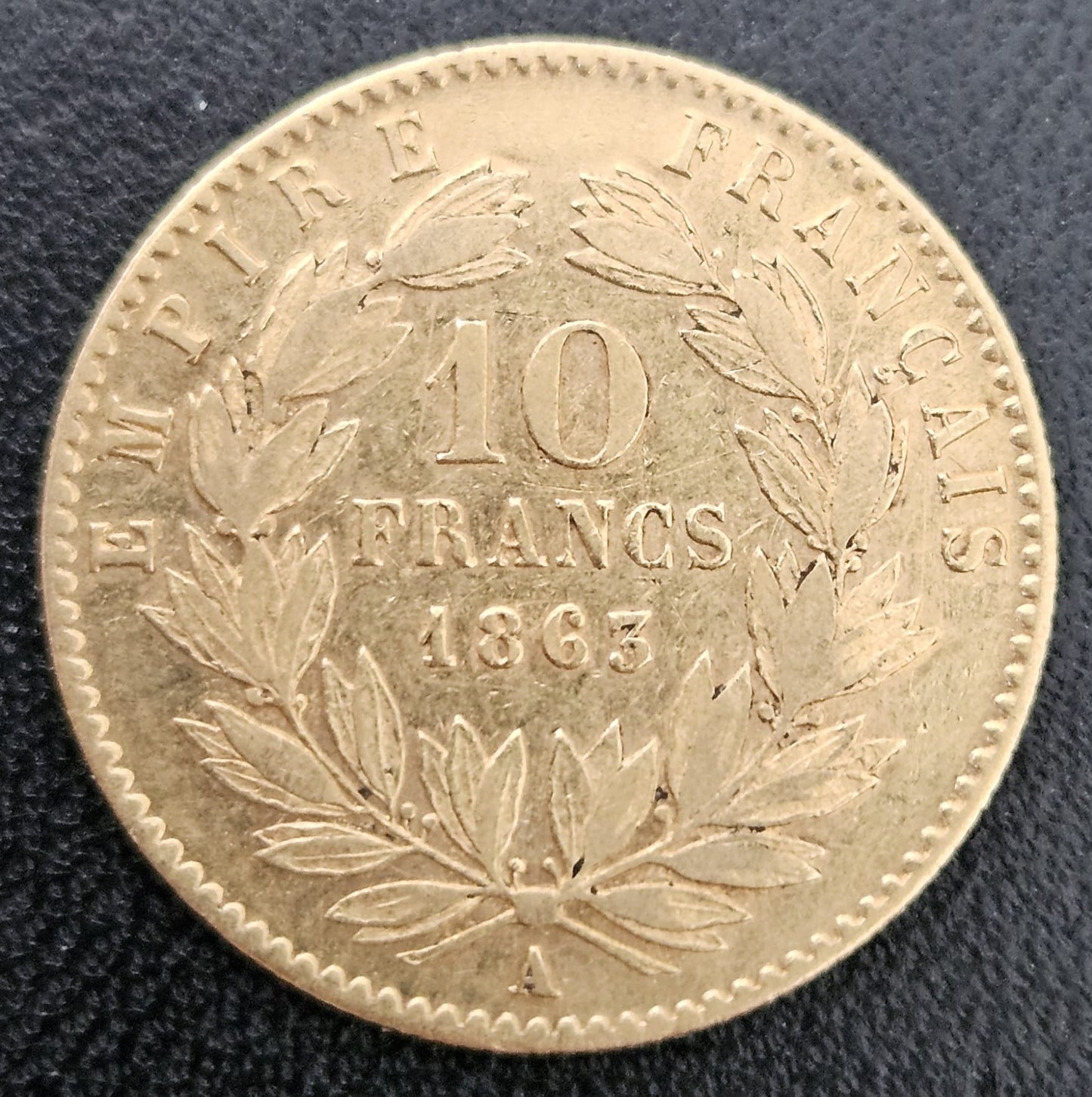 10 Francs Napoleon 1863 A