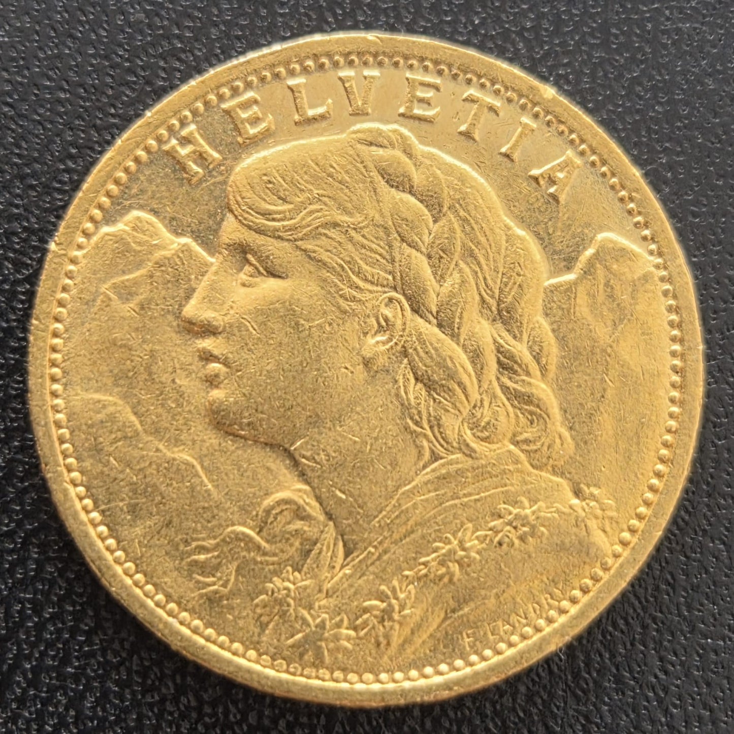 20 Franken Schweiz "Vreneli"  Jahrgang 1898 B