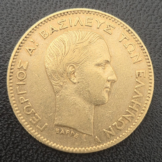 10 Drachmai George I Griechenland 1876 A