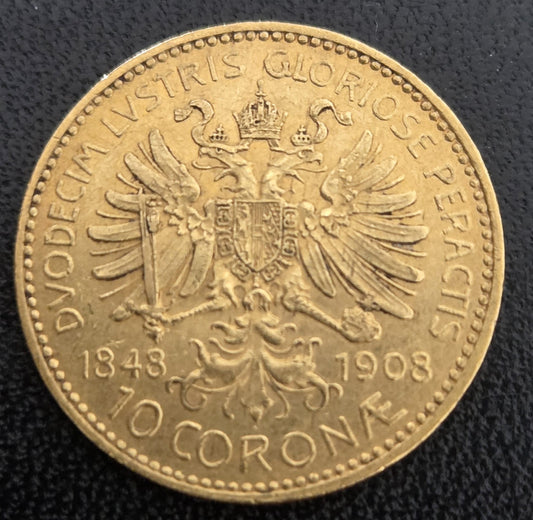 10 Corona Österreich Franz Joseph Regierungsjubiläum 1848-1908