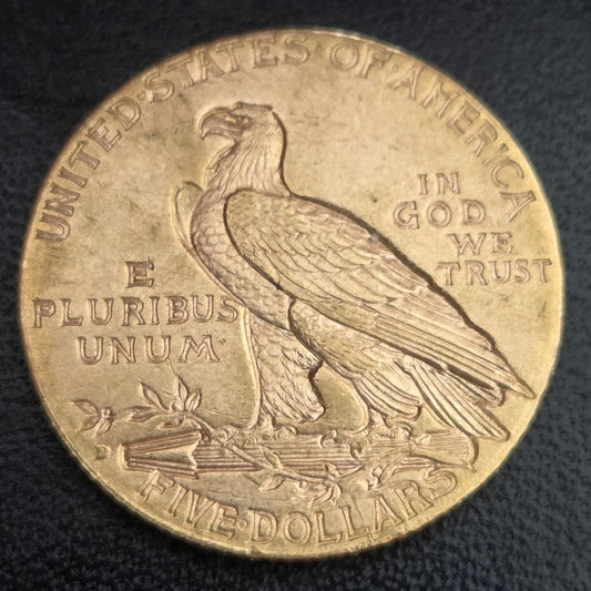 5 Dollar Amerika Indian Head 1909