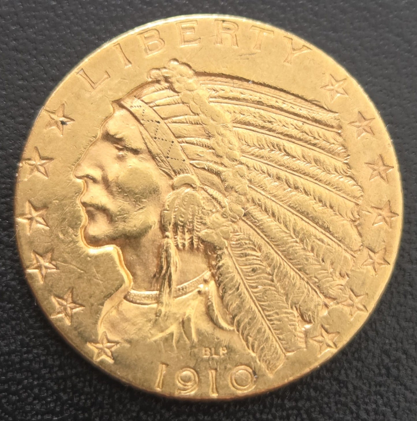 5 Dollar Amerika Indian Head 1910