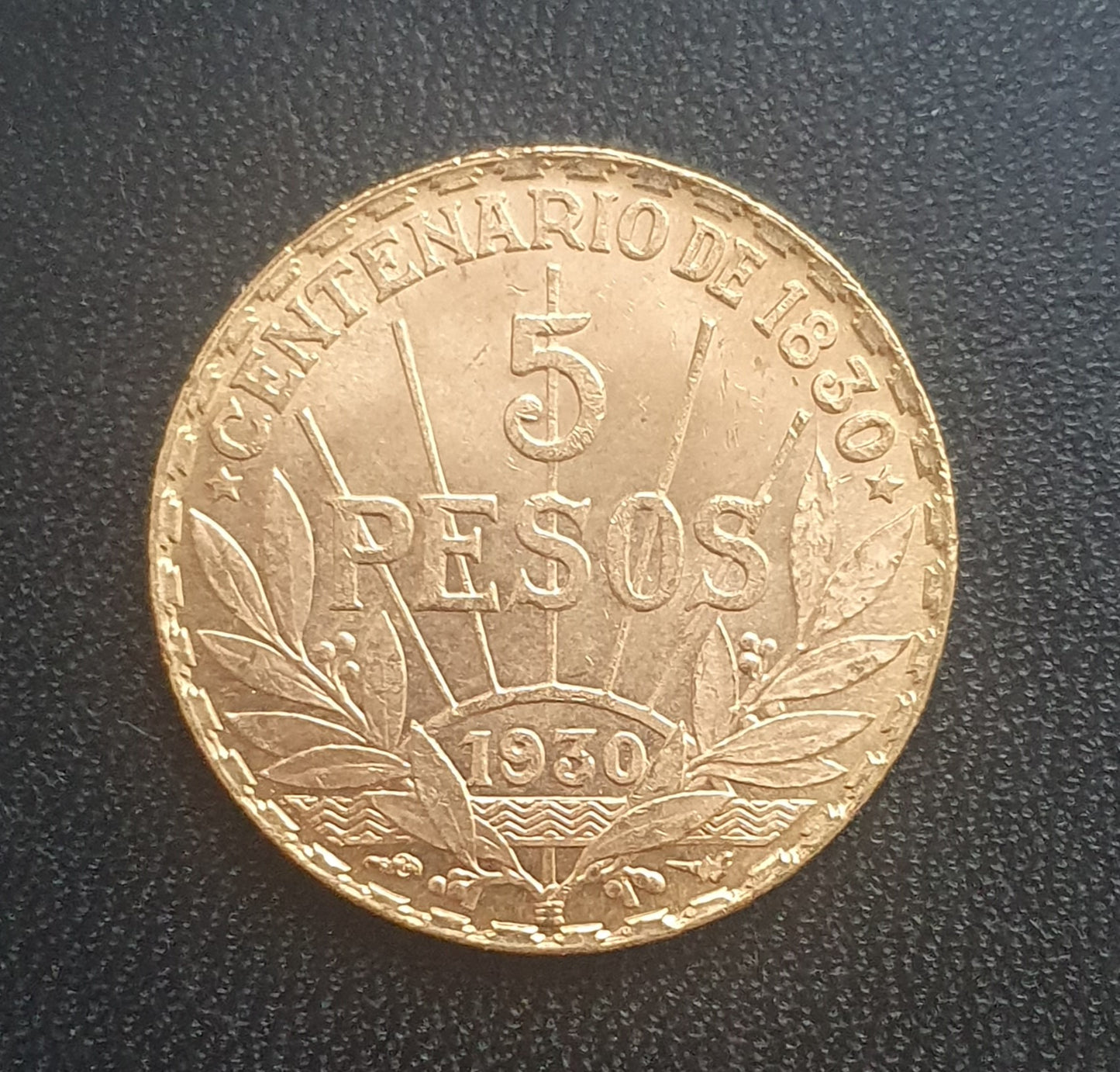 5 Pesos Uruguay Artigas 1930