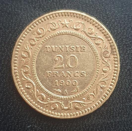 20 Francs Tunesien 1900