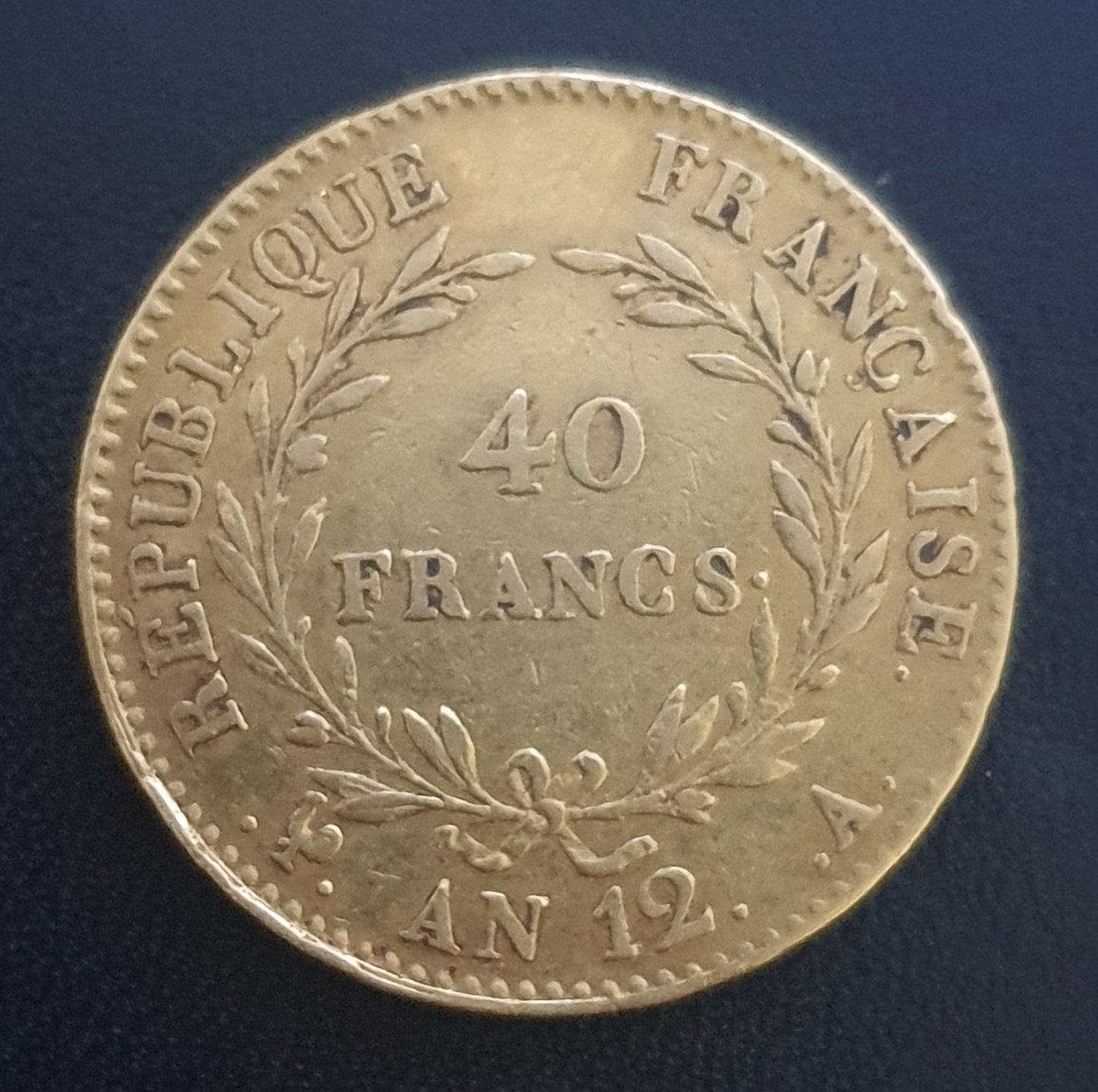 40 Francs Frankreich Bonaparte Premier Consul AN 12 A