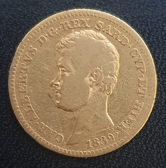 10 Lire Italien Carlo Alberto 1939